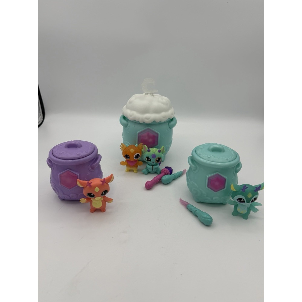 Magic Mixies Mixlings Figures 3" Lot of 7 Rare w/ wands Figurines Littlest Pets